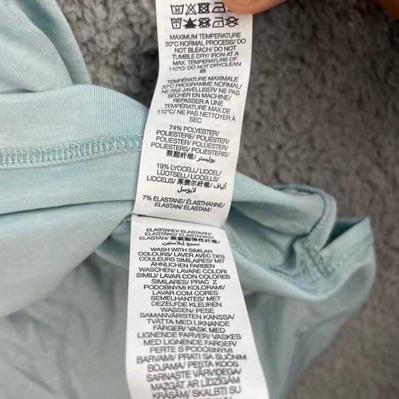 Sweaty Betty Women's Large Green Polyester Lyocell Elastane Short Sleeve Shirt - Picture 7 of 11